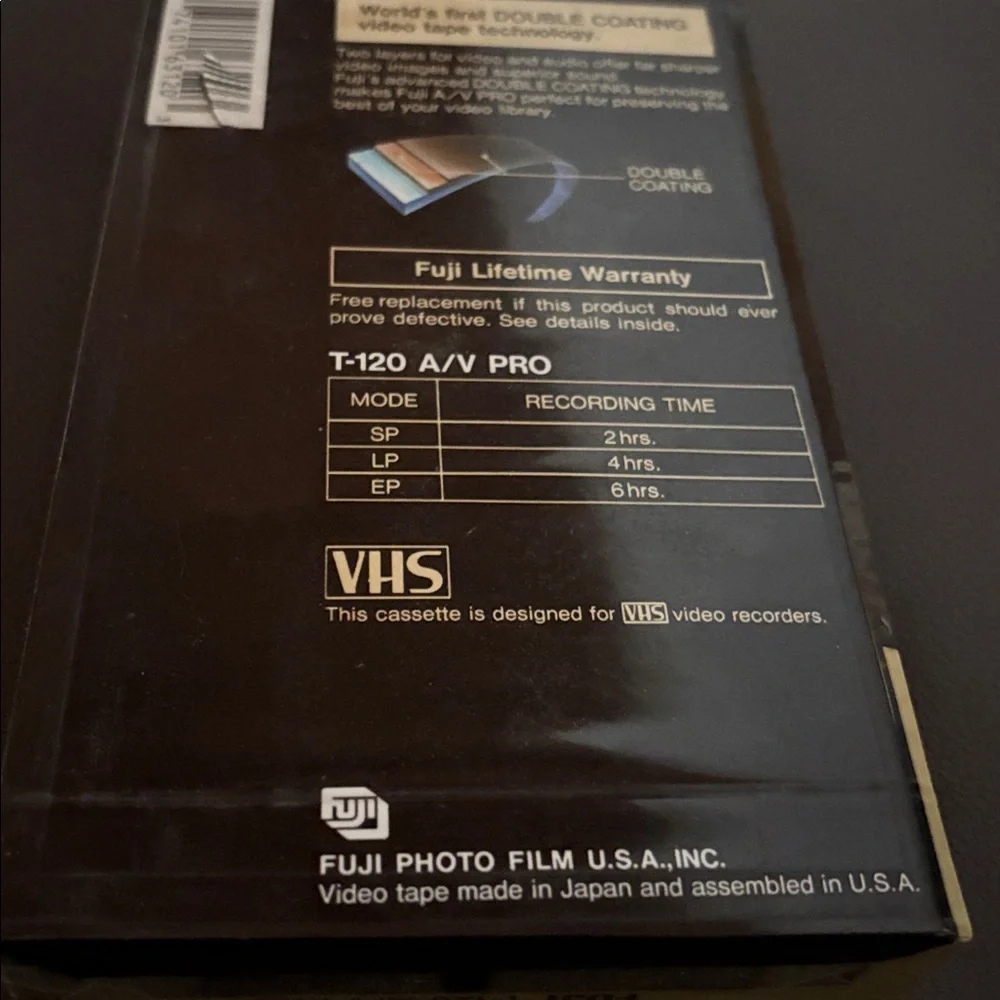 Fuji A/V Pro VHS Tape sealed box